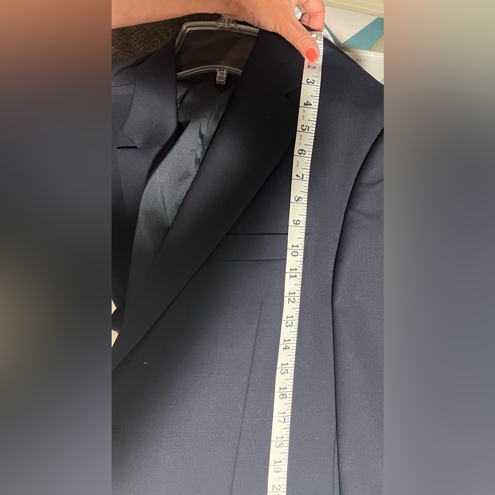 Ralph Lauren Navy Blue blazer w gold buttons 100% wool 42R worn once - Picture 11 of 16